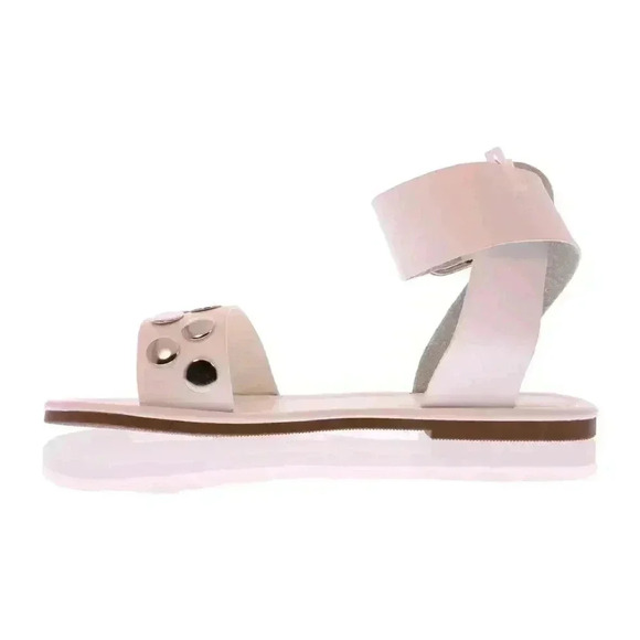 NEW NIB Truffle Collection Total Stud Vegan White Leather Sandal Sz 8.5 US - Picture 2 of 7